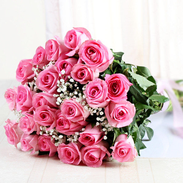 bundle of pink rose bouquet-nanjil cakes